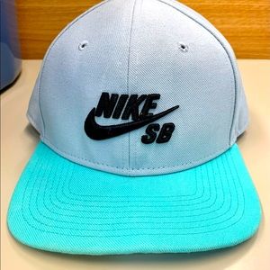 Nike SnapBack - teel and grey - EUC